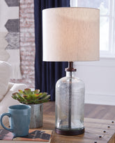 Warmstead Furniture - Ashley Furniture - Bandile Lighting - Table Lamp (Set of 2) / Clear/Bronze Finish - L430674X2